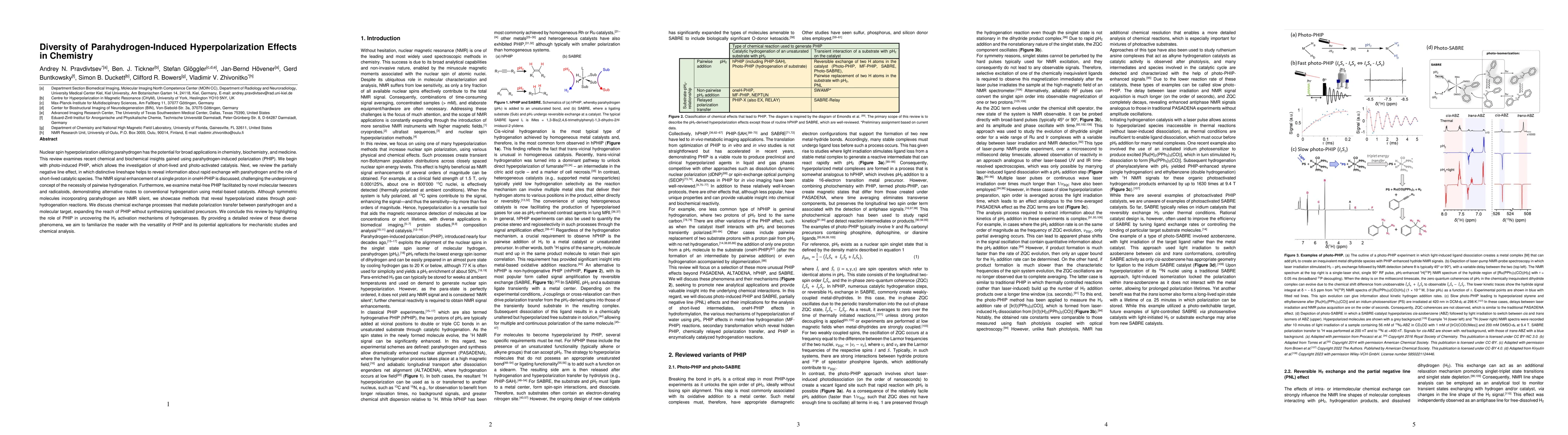 Thumbnail for Diversity of Parahydrogen-Induced Hyperpolarization Effects in Chemistry