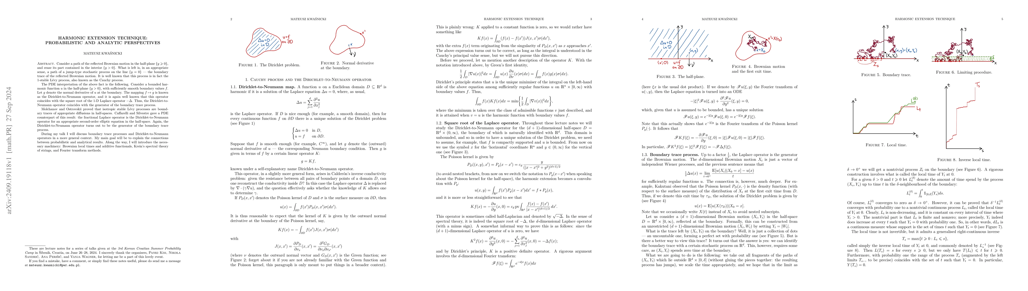 Thumbnail for Harmonic extension technique: probabilistic and analytic perspectives