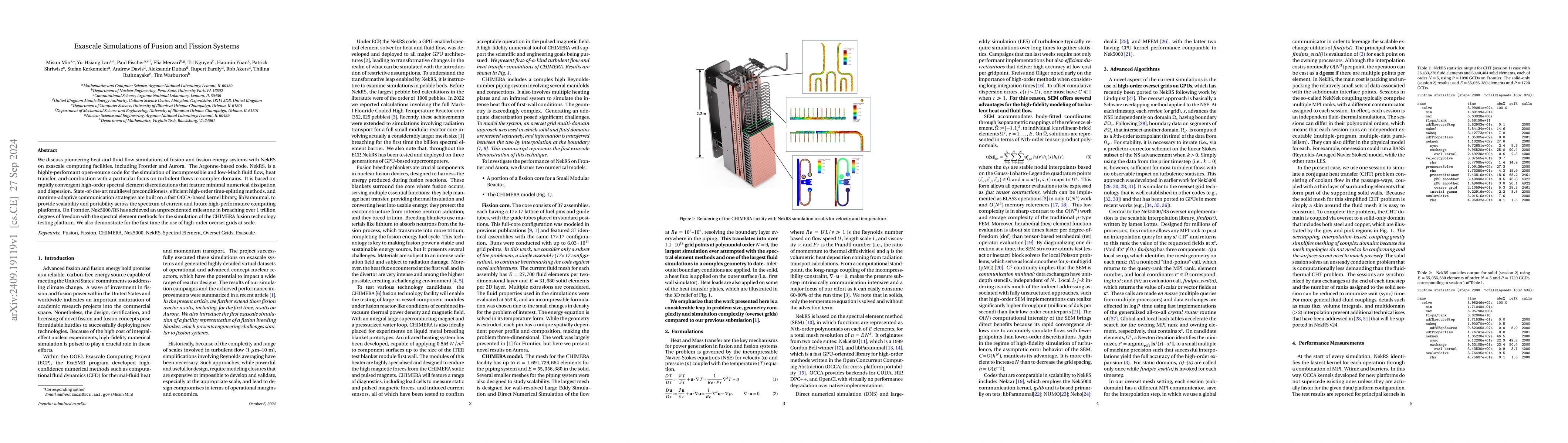 Thumbnail for Exascale Simulations of Fusion and Fission Systems