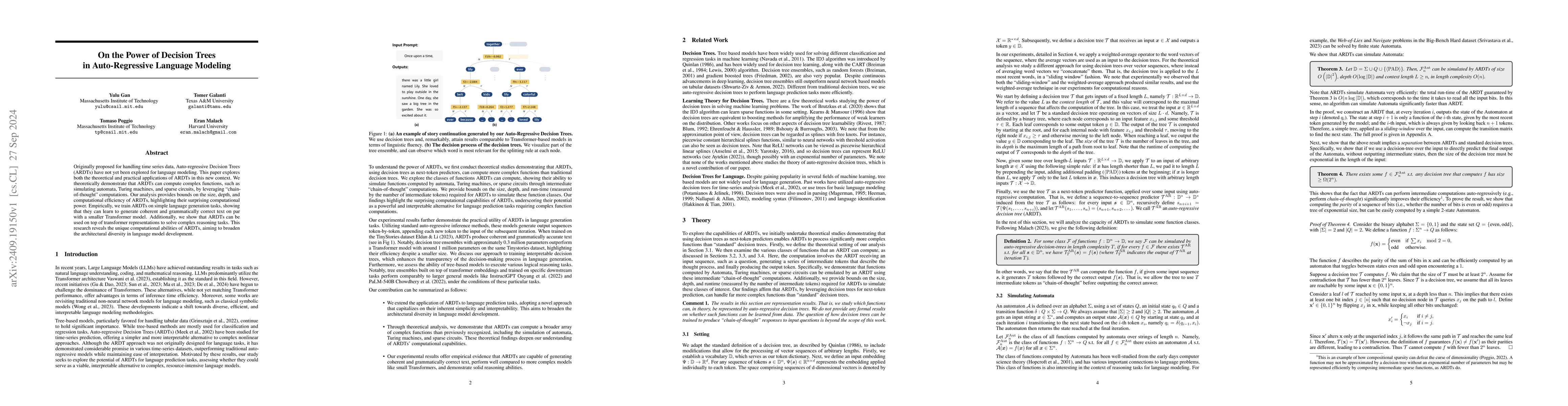 Thumbnail for On the Power of Decision Trees in Auto-Regressive Language Modeling