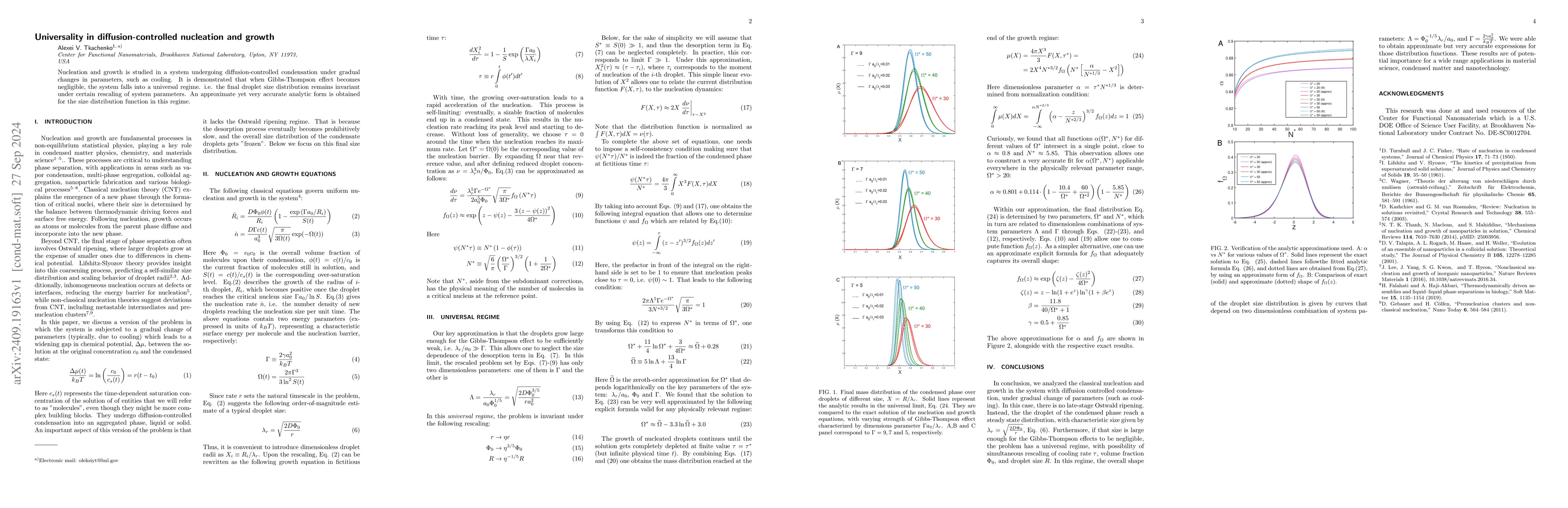 Thumbnail for Universality in diffusion-controlled nucleation and growth