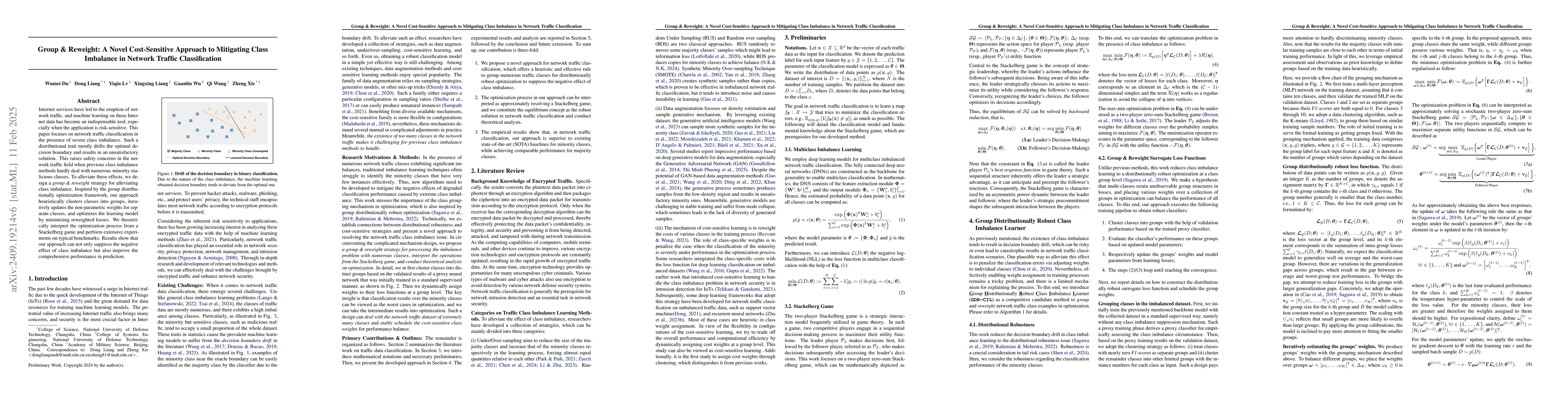 Thumbnail for Group Distributionally Robust Optimization can Suppress Class Imbalance
  Effect in Network Traffic Classification