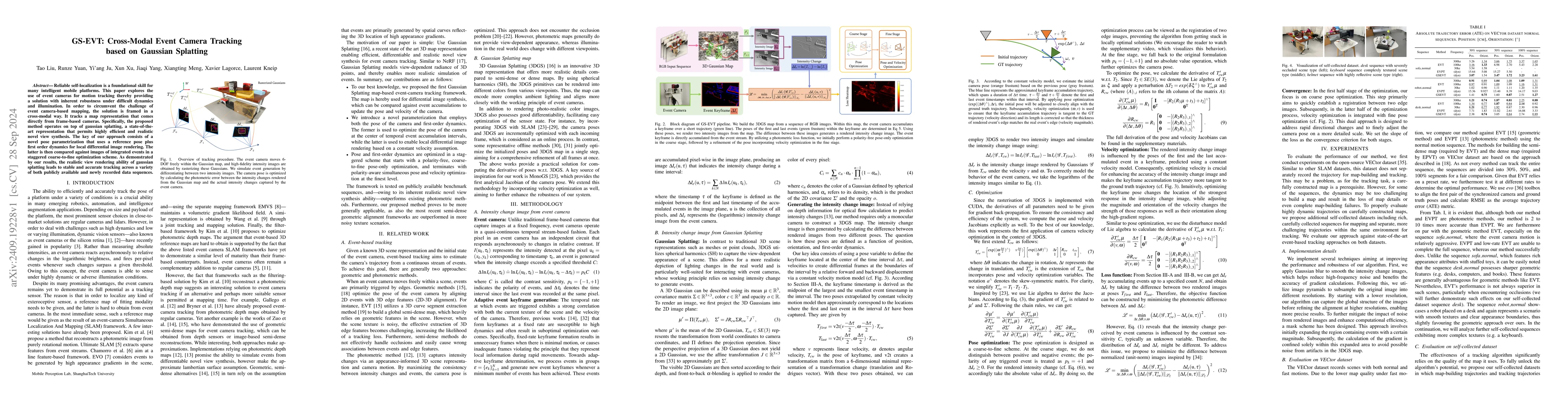 Thumbnail for GS-EVT: Cross-Modal Event Camera Tracking based on Gaussian Splatting
