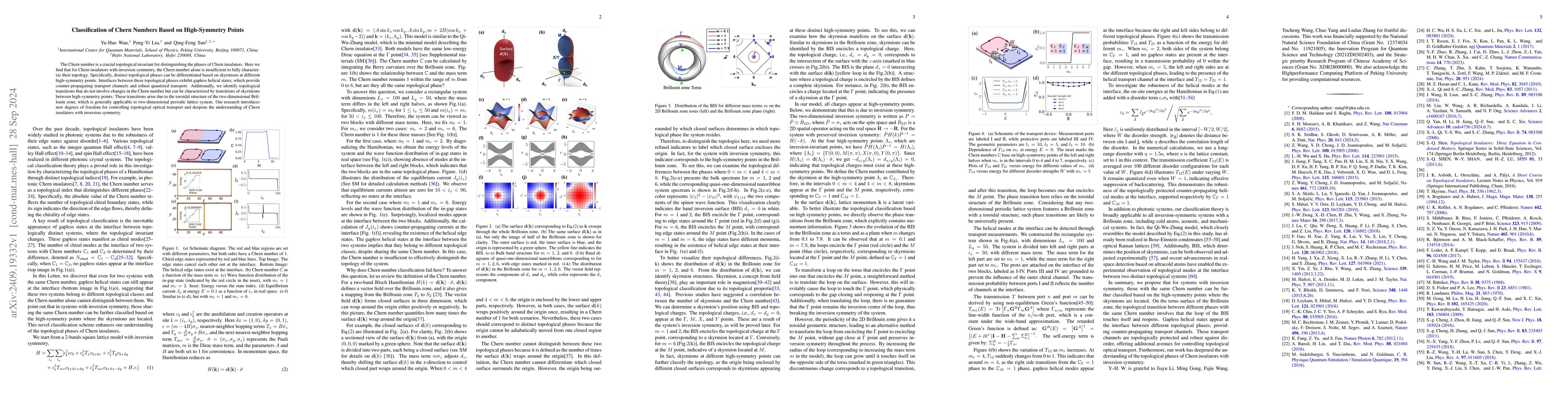 Thumbnail for Classification of Chern Numbers Based on High-Symmetry Points