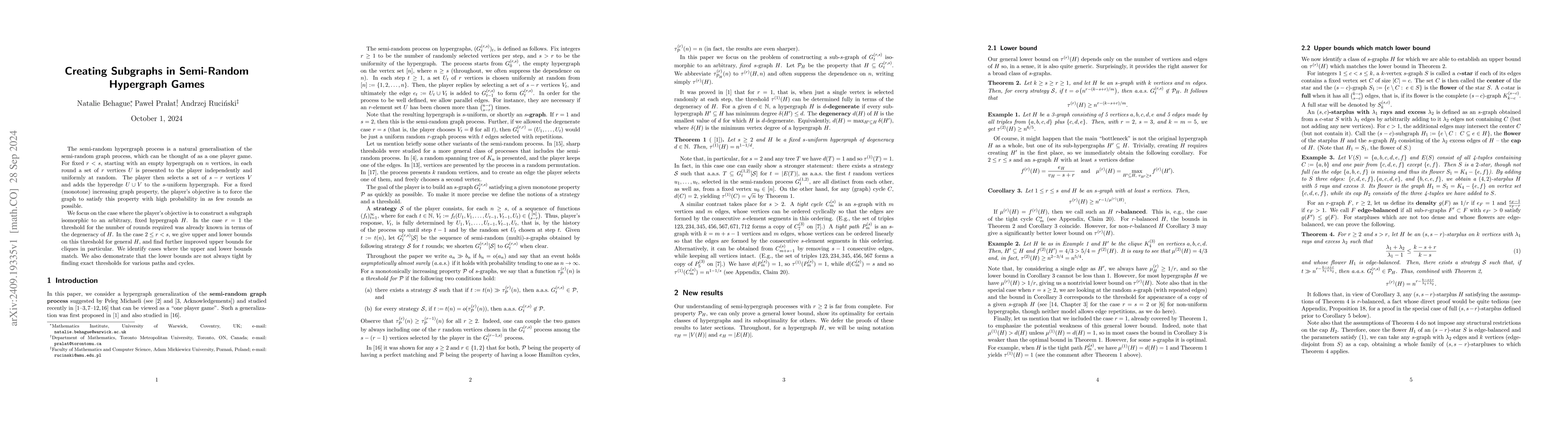 Thumbnail for Creating Subgraphs in Semi-Random Hypergraph Games