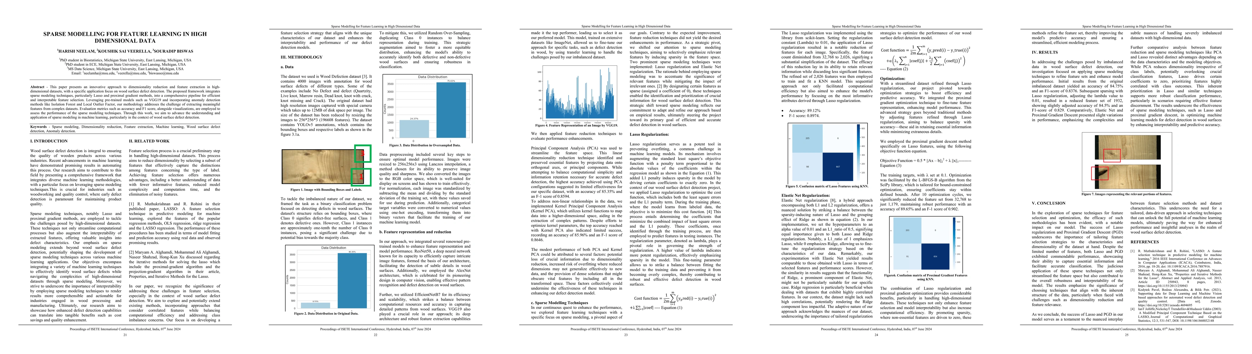 Thumbnail for Sparse Modelling for Feature Learning in High Dimensional Data