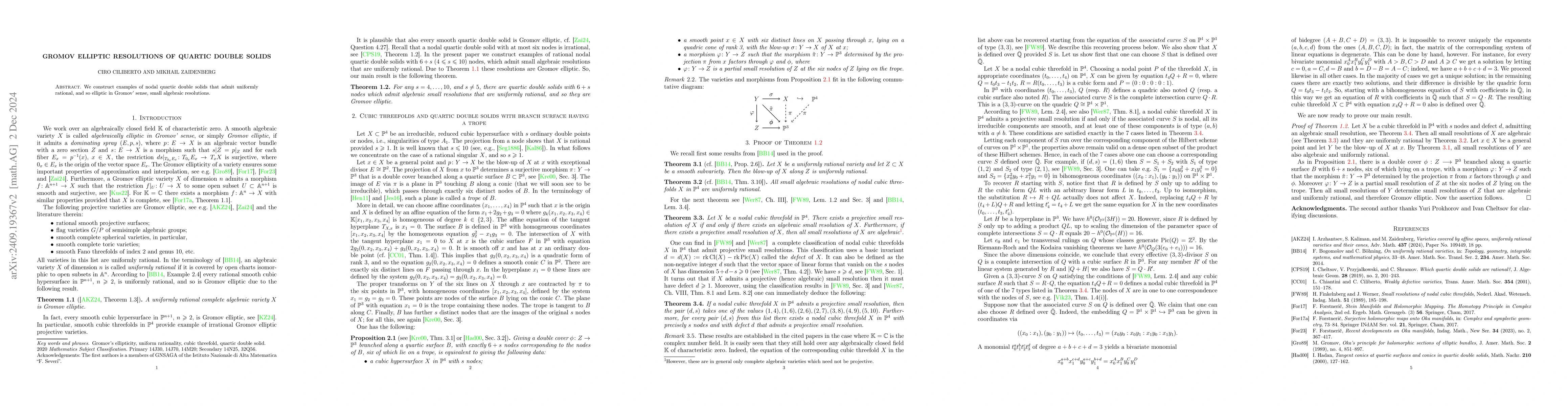 Thumbnail for Gromov elliptic resolutions of quartic double solid