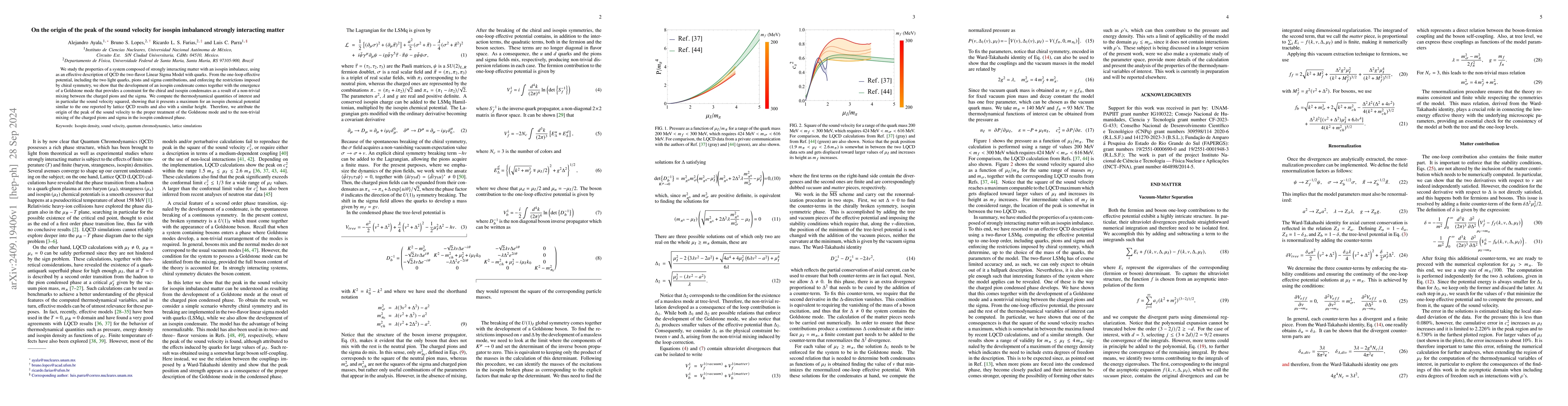 Thumbnail for On the origin of the peak of the sound velocity for isospin imbalanced
  strongly interacting matter