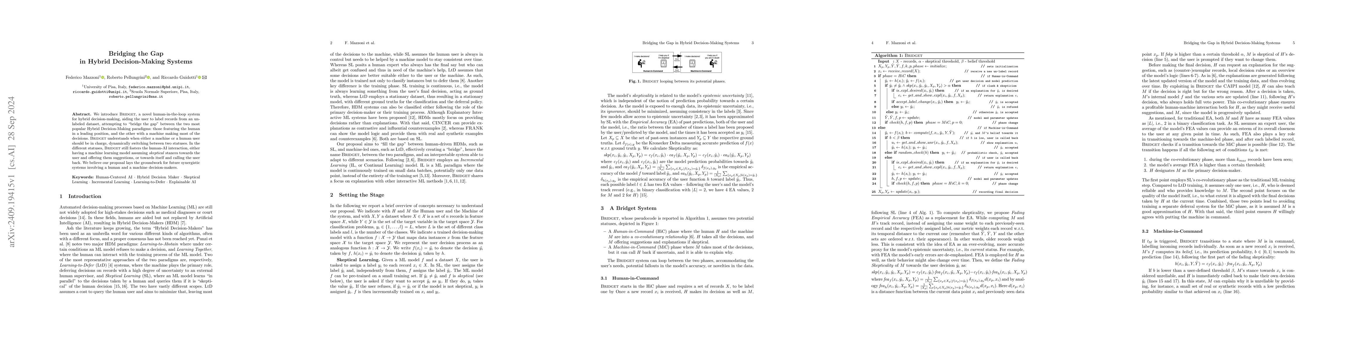 Thumbnail for Bridging the Gap in Hybrid Decision-Making Systems