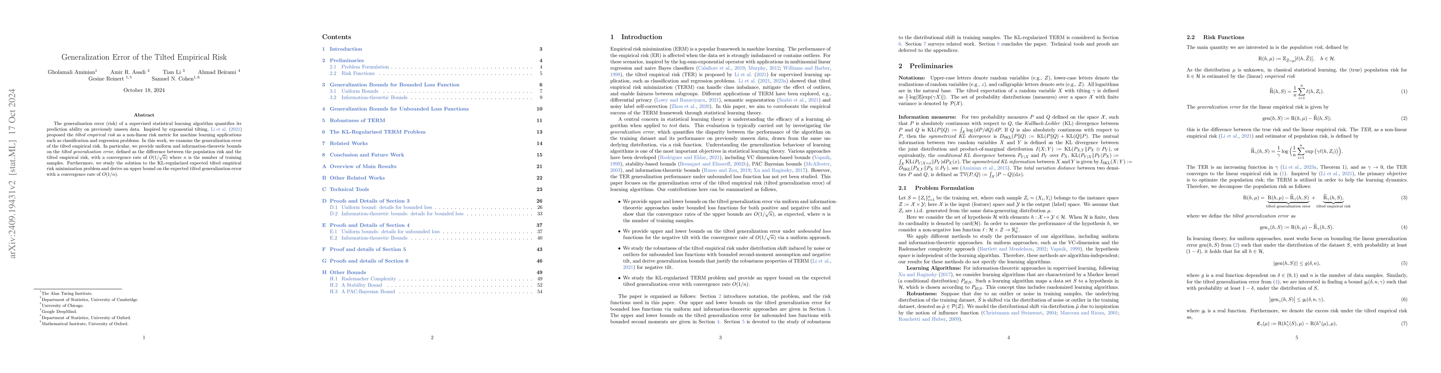 Thumbnail for Generalization Error of the Tilted Empirical Risk