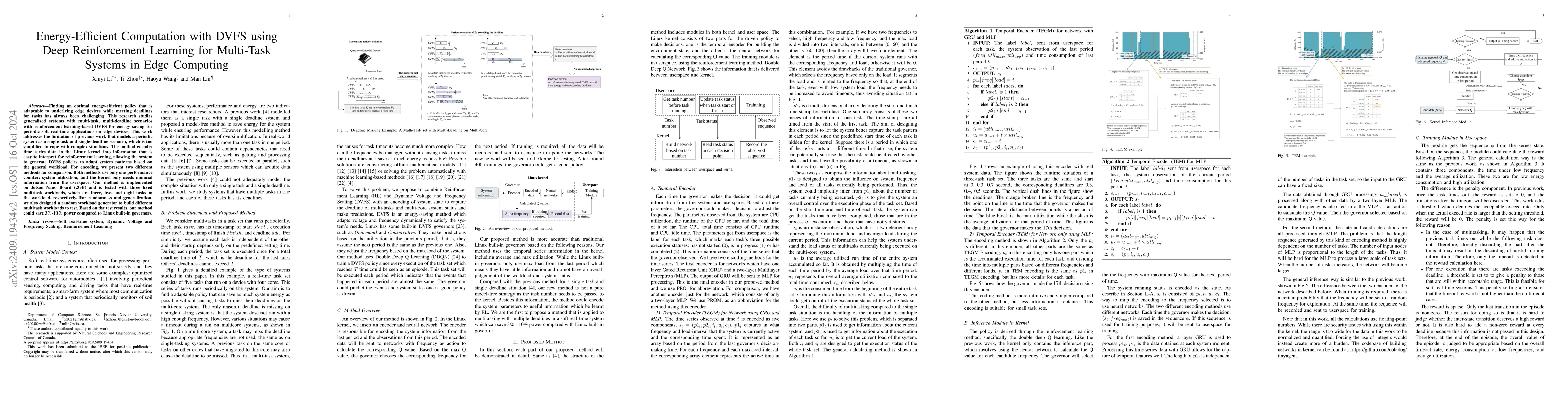 Thumbnail for Energy-Efficient Computation with DVFS using Deep Reinforcement Learning
  for Multi-Task Systems in Edge Computing