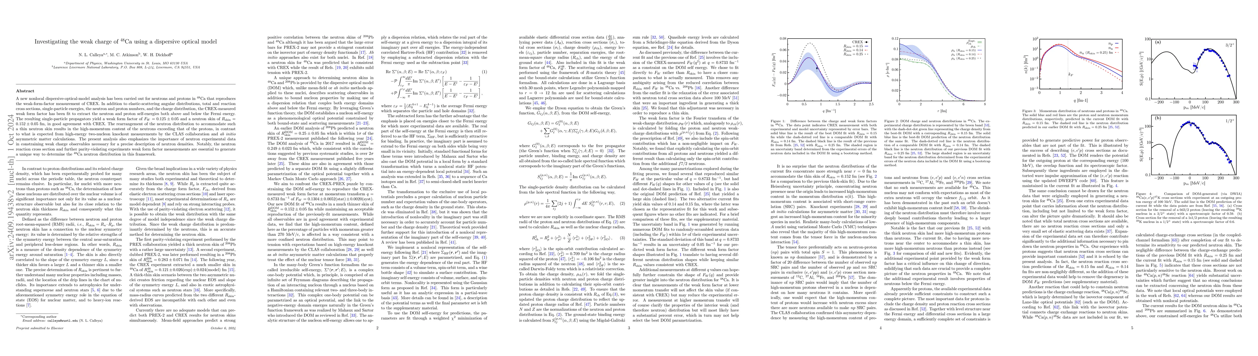 Thumbnail for Investigating the weak charge of $^{48}$Ca using a dispersive optical
  model