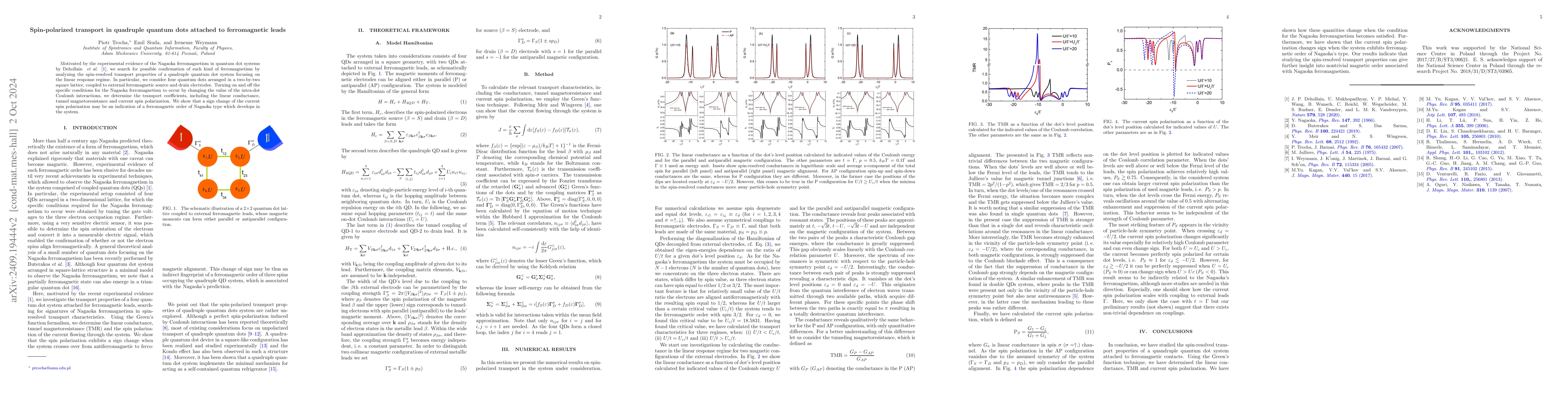 Thumbnail for Spin-polarized transport in quadruple quantum dots attached to
  ferromagnetic leads