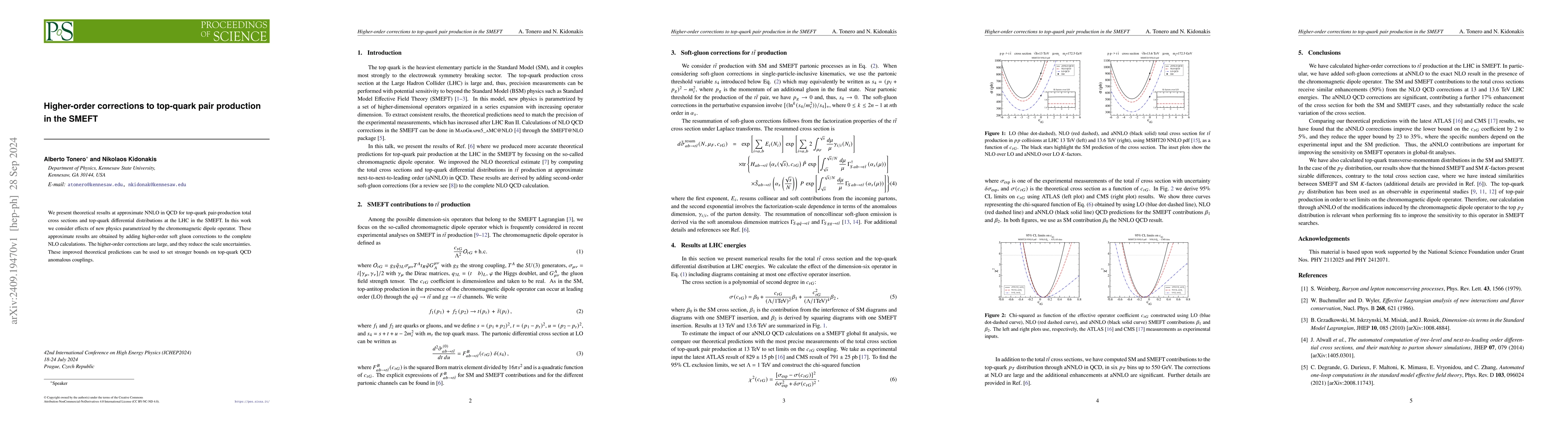 Thumbnail for Higher-order corrections to top-quark pair production in the SMEFT