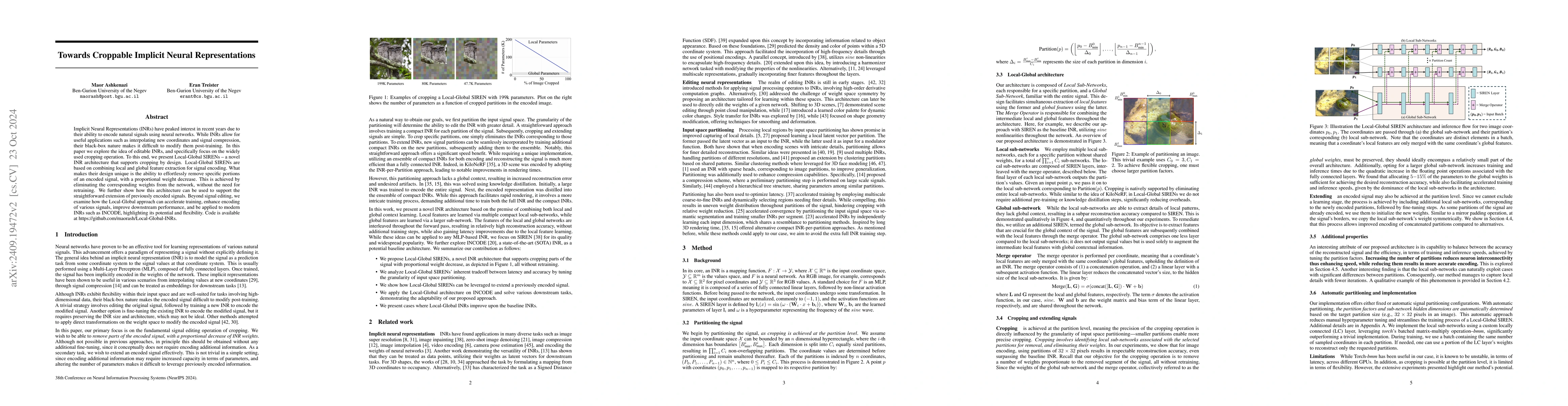 Thumbnail for Towards Croppable Implicit Neural Representations