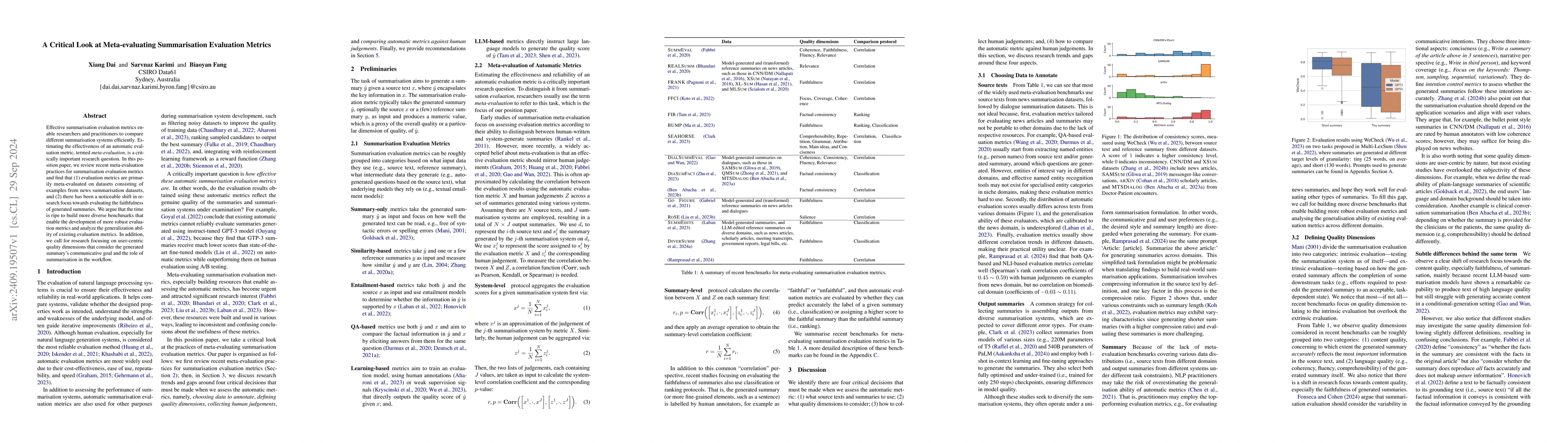 Thumbnail for A Critical Look at Meta-evaluating Summarisation Evaluation Metrics