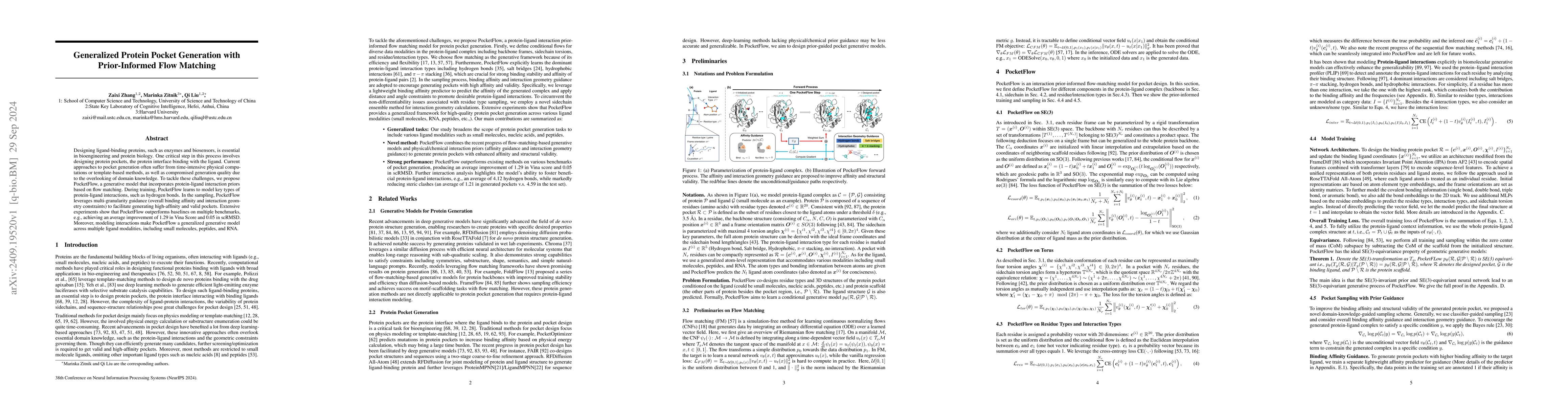 Thumbnail for Generalized Protein Pocket Generation with Prior-Informed Flow Matching