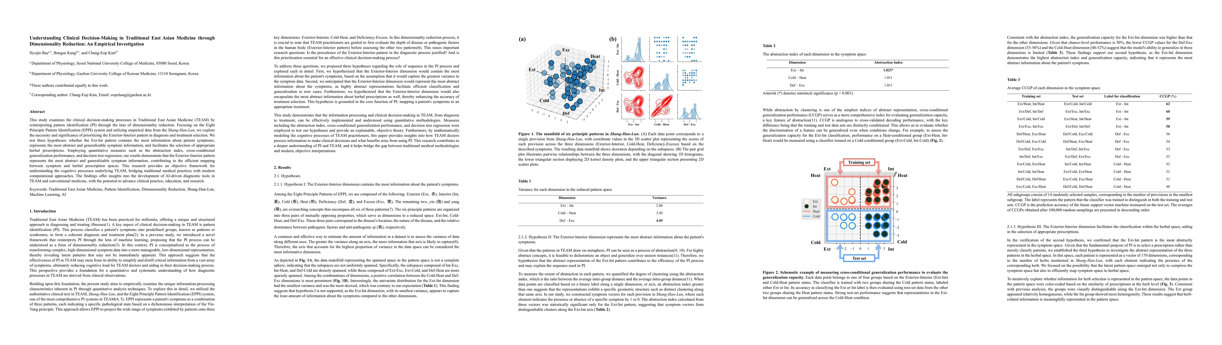 Thumbnail for Understanding Clinical Decision-Making in Traditional East Asian
  Medicine through Dimensionality Reduction: An Empirical Investigation