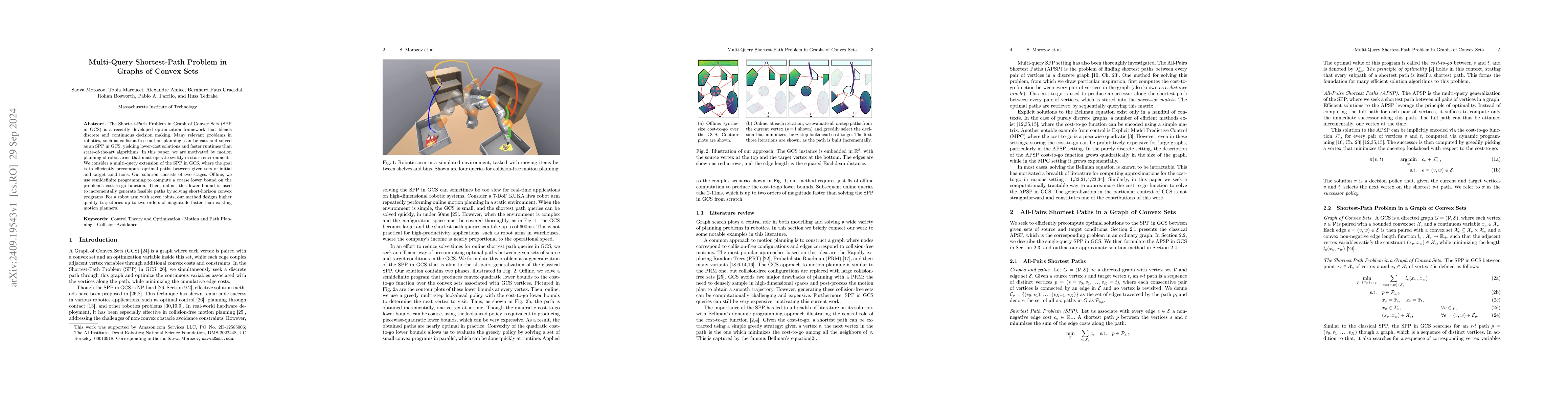 Thumbnail for Multi-Query Shortest-Path Problem in Graphs of Convex Sets