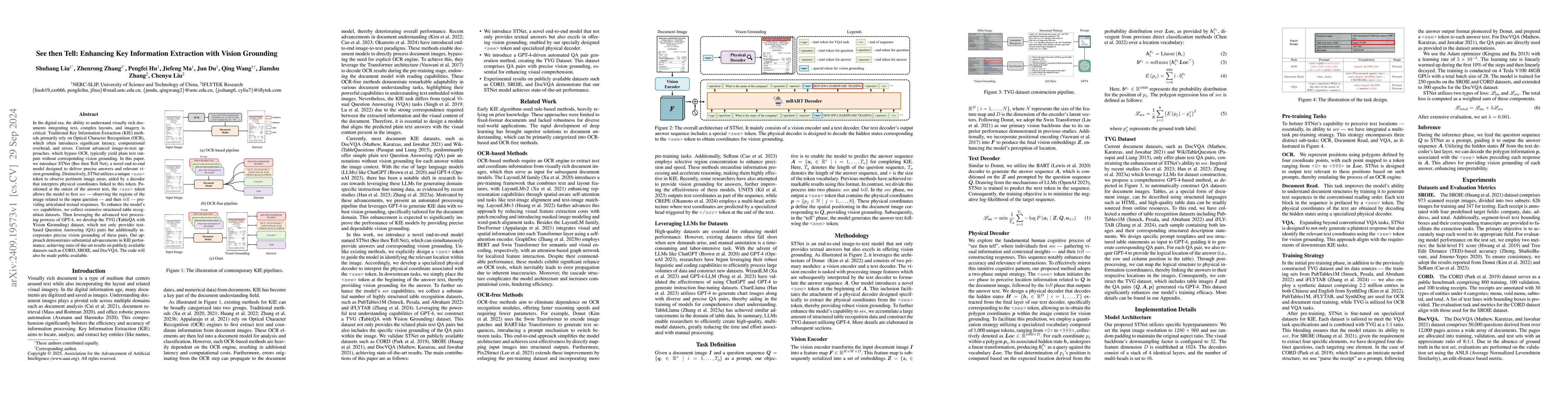 Thumbnail for See then Tell: Enhancing Key Information Extraction with Vision
  Grounding
