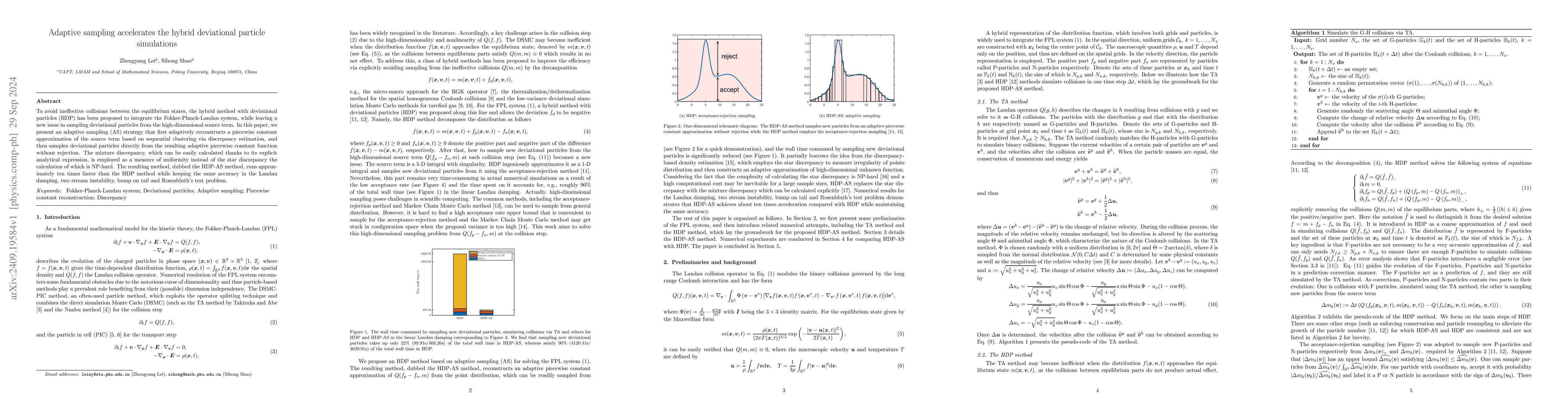 Thumbnail for Adaptive sampling accelerates the hybrid deviational particle
  simulations