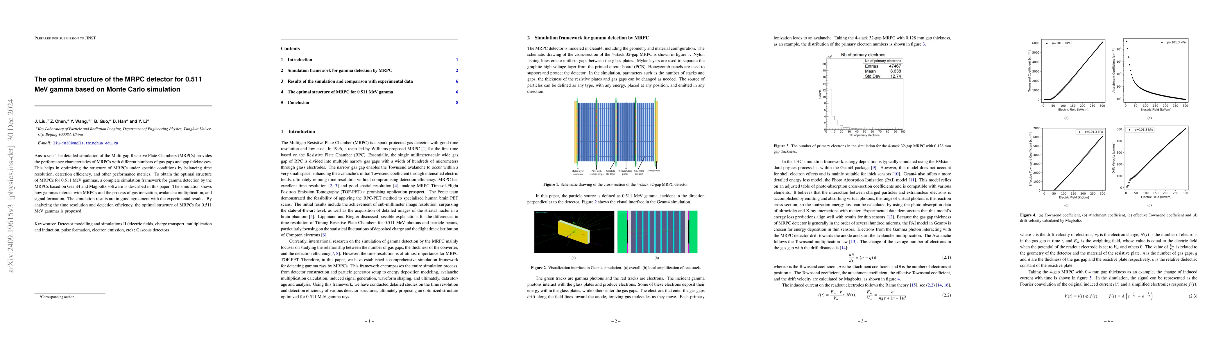Thumbnail for The optimal structure of the MRPC detector for 0.511 MeV gamma based on
  Monte Carlo simulation