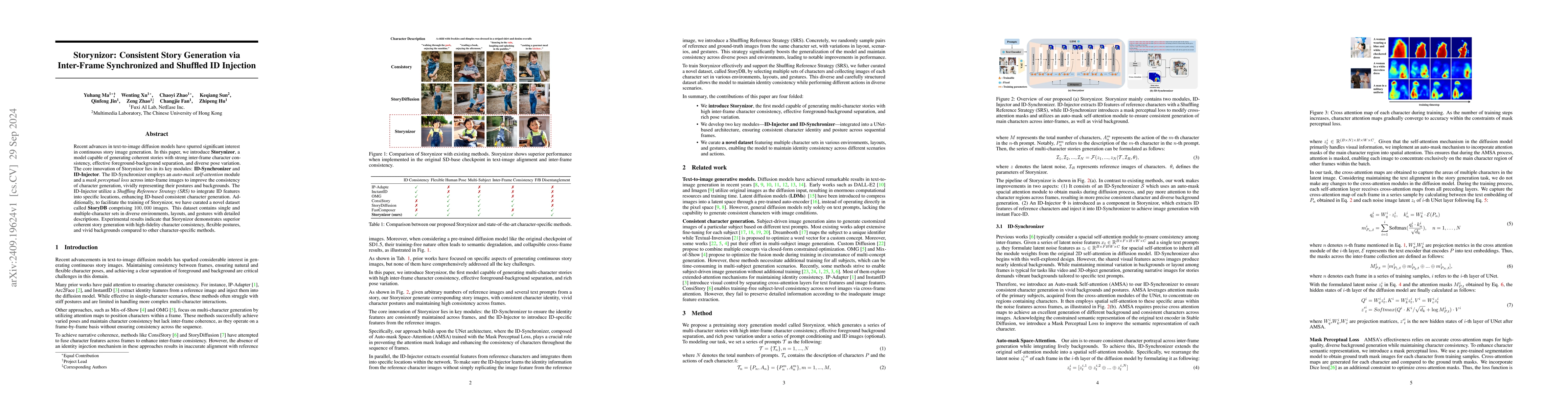 Thumbnail for Storynizor: Consistent Story Generation via Inter-Frame Synchronized and
  Shuffled ID Injection