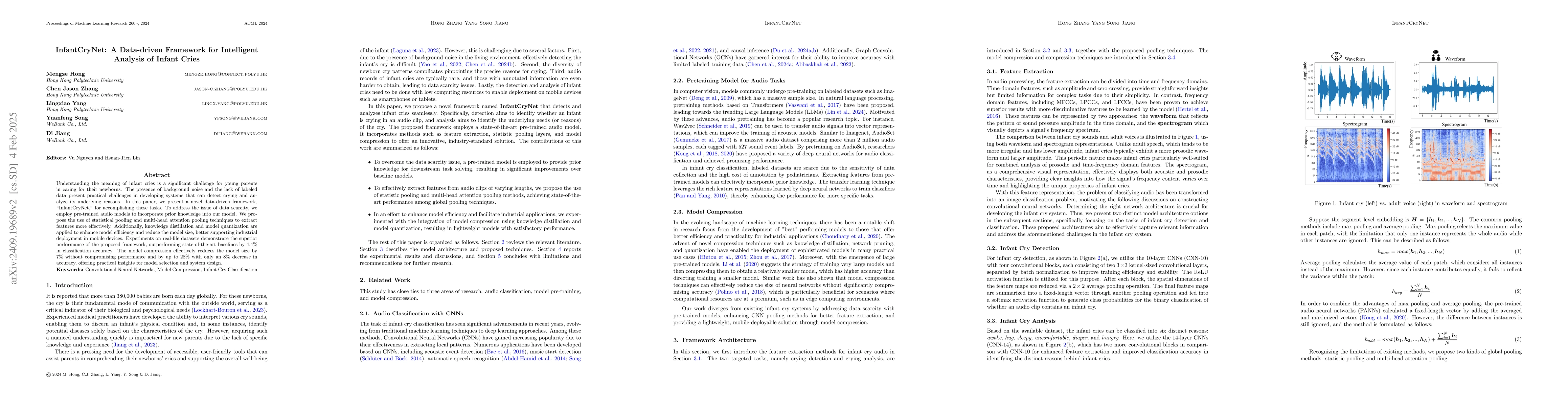 Thumbnail for InfantCryNet: A Data-driven Framework for Intelligent Analysis of Infant
  Cries