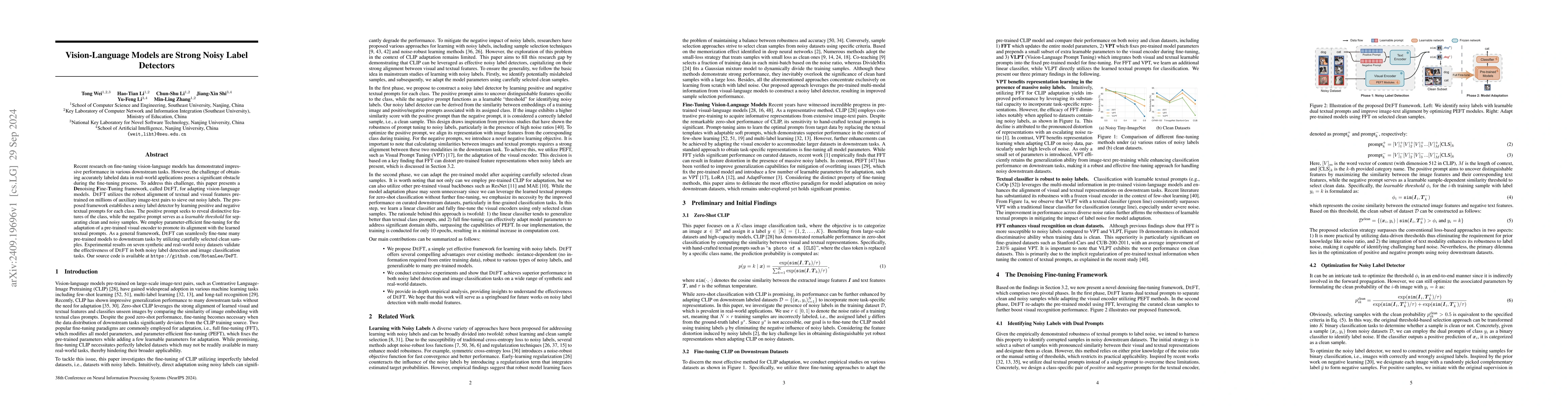 Thumbnail for Vision-Language Models are Strong Noisy Label Detectors