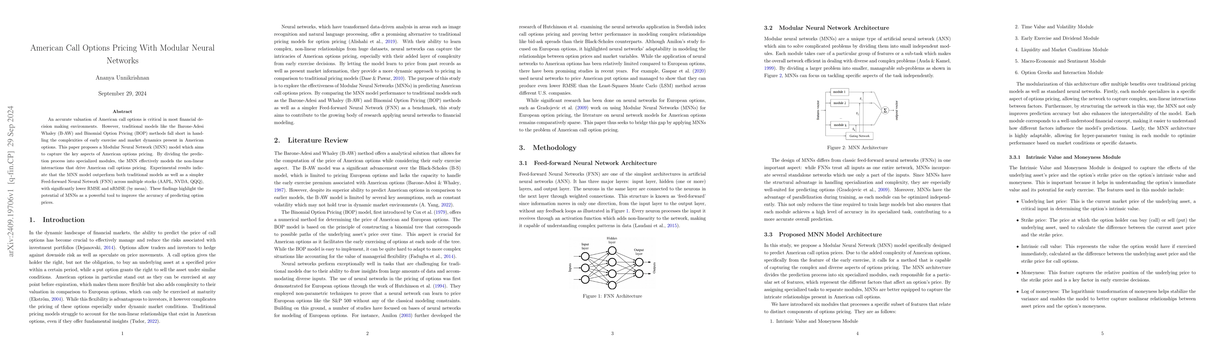 Thumbnail for American Call Options Pricing With Modular Neural Networks