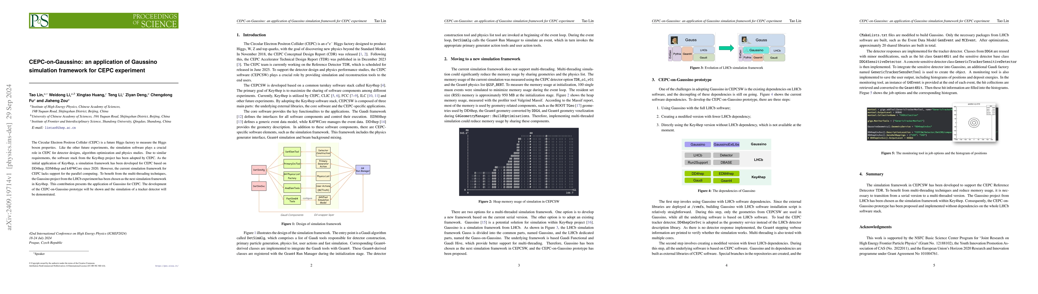 Thumbnail for CEPC-on-Gaussino: an application of Gaussino simulation framework for
  CEPC experiment