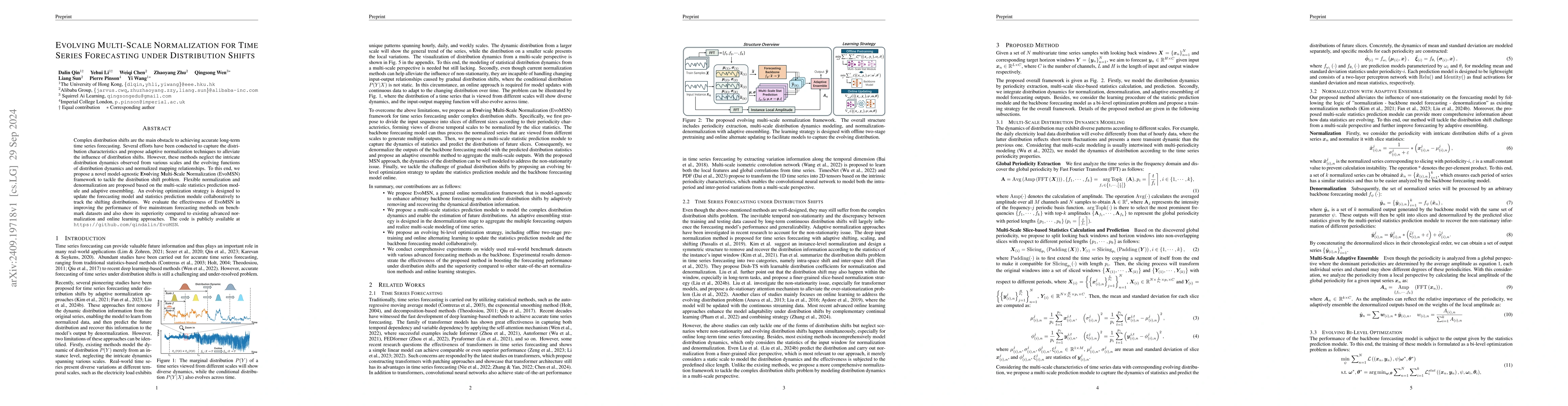 Thumbnail for Evolving Multi-Scale Normalization for Time Series Forecasting under
  Distribution Shifts