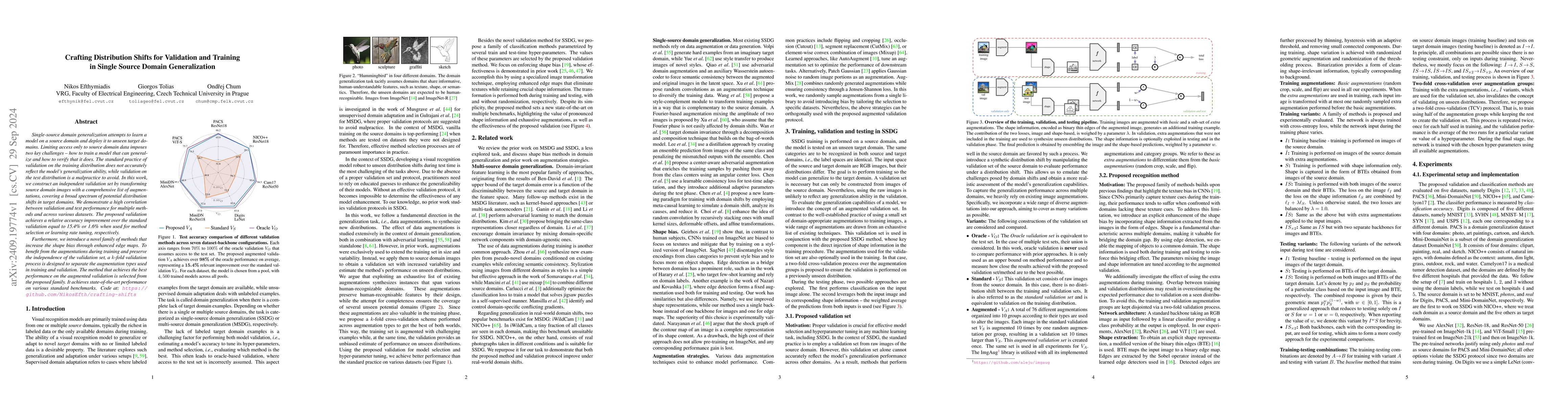 Thumbnail for Crafting Distribution Shifts for Validation and Training in Single
  Source Domain Generalization