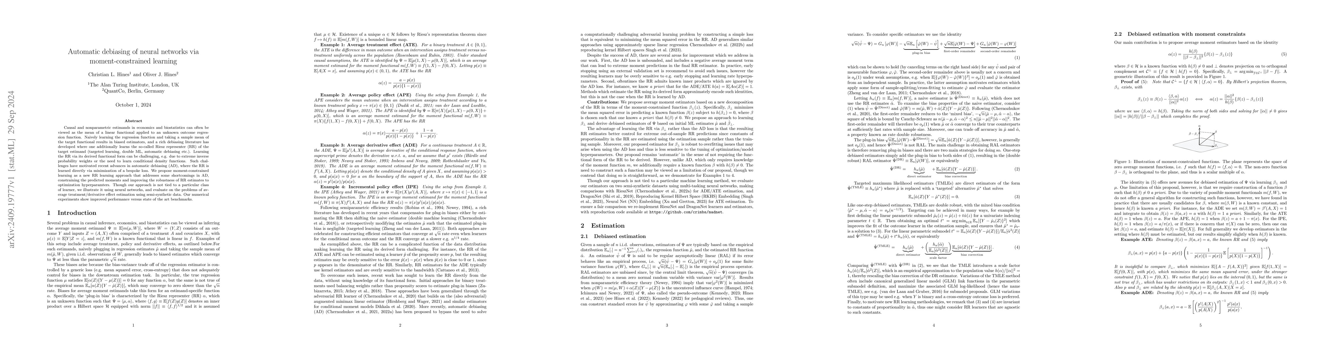 Thumbnail for Automatic debiasing of neural networks via moment-constrained learning