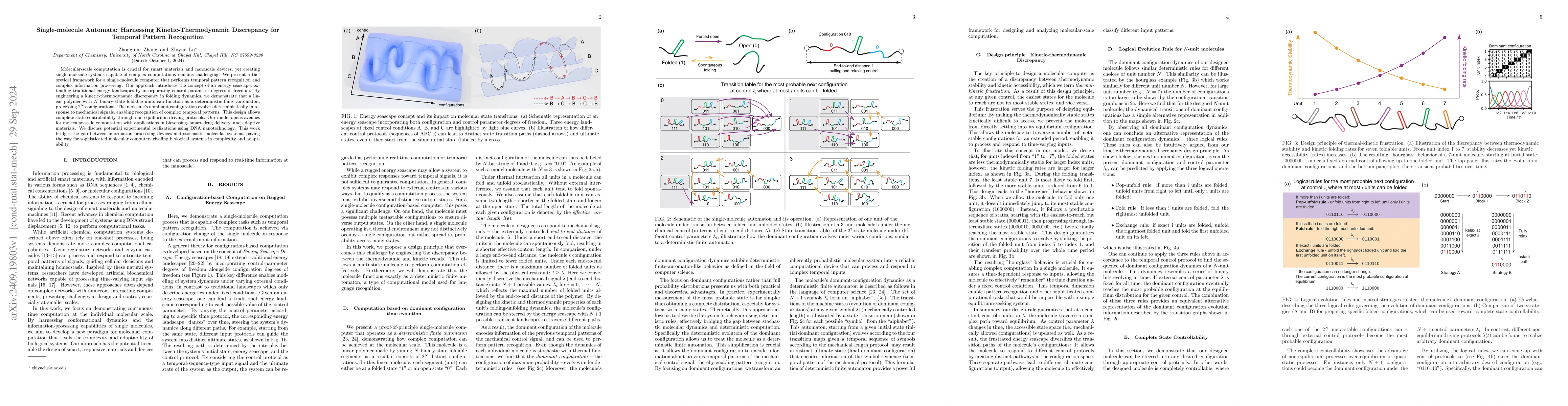 Thumbnail for Single-molecule Automata: Harnessing Kinetic-Thermodynamic Discrepancy
  for Temporal Pattern Recognition