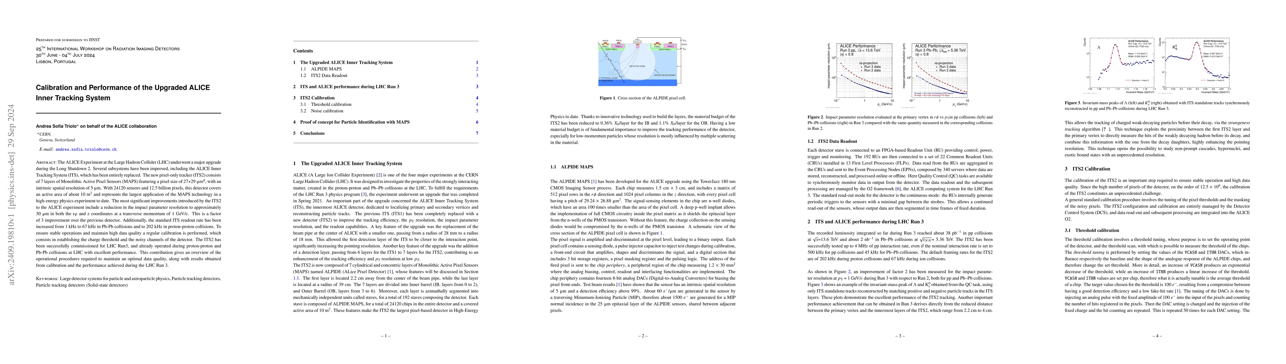 Thumbnail for Calibration and Performance of the Upgraded ALICE Inner Tracking System