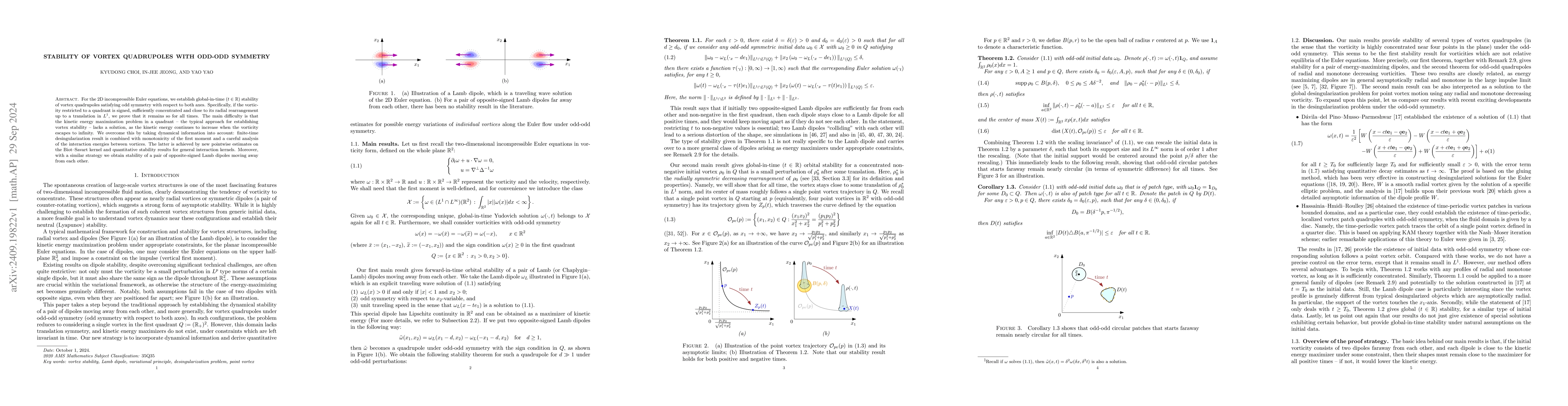 Thumbnail for Stability of vortex quadrupoles with odd-odd symmetry