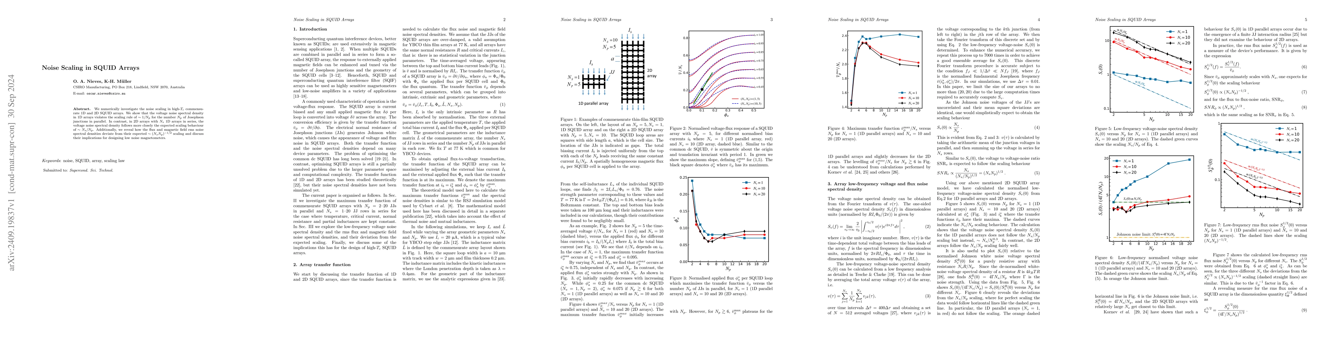 Thumbnail for Noise scaling in SQUID arrays
