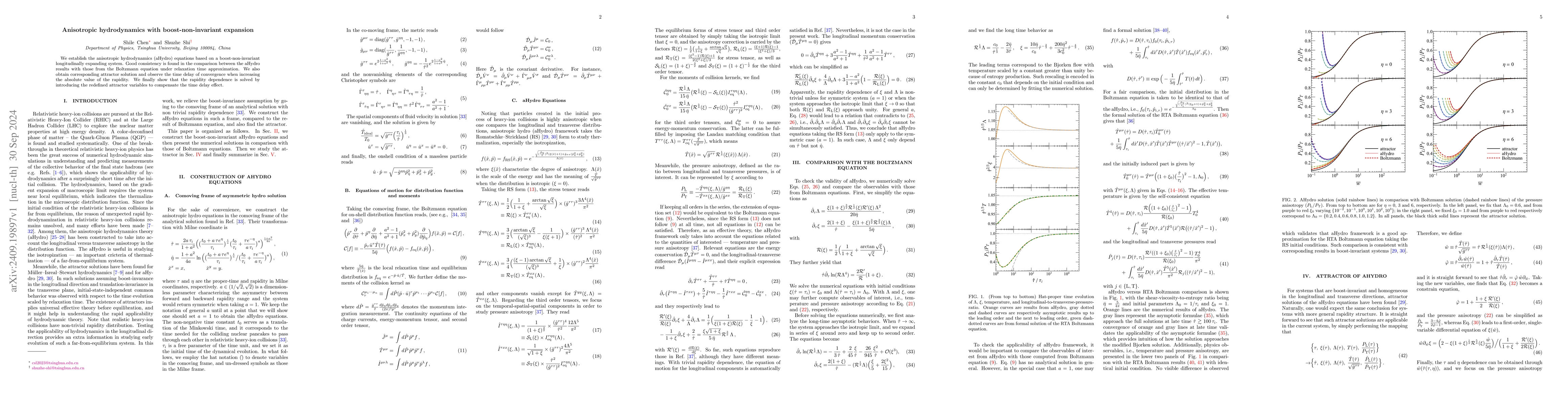 Thumbnail for Anisotropic hydrodynamics with boost-non-invariant expansion