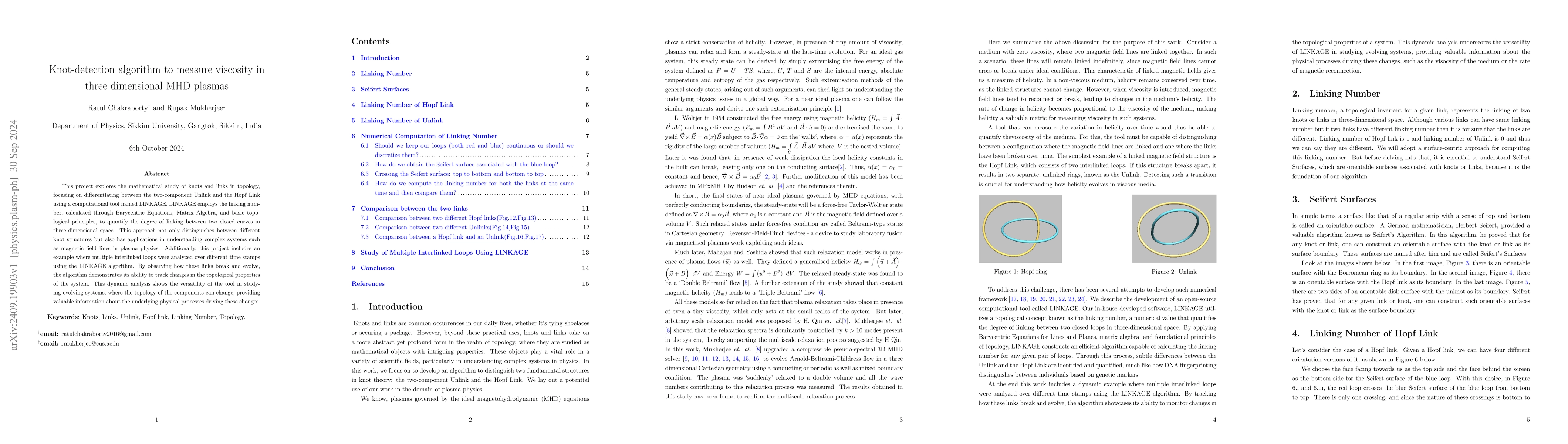 Thumbnail for Knot-detection algorithm to measure viscosity in three-dimensional MHD
  plasmas