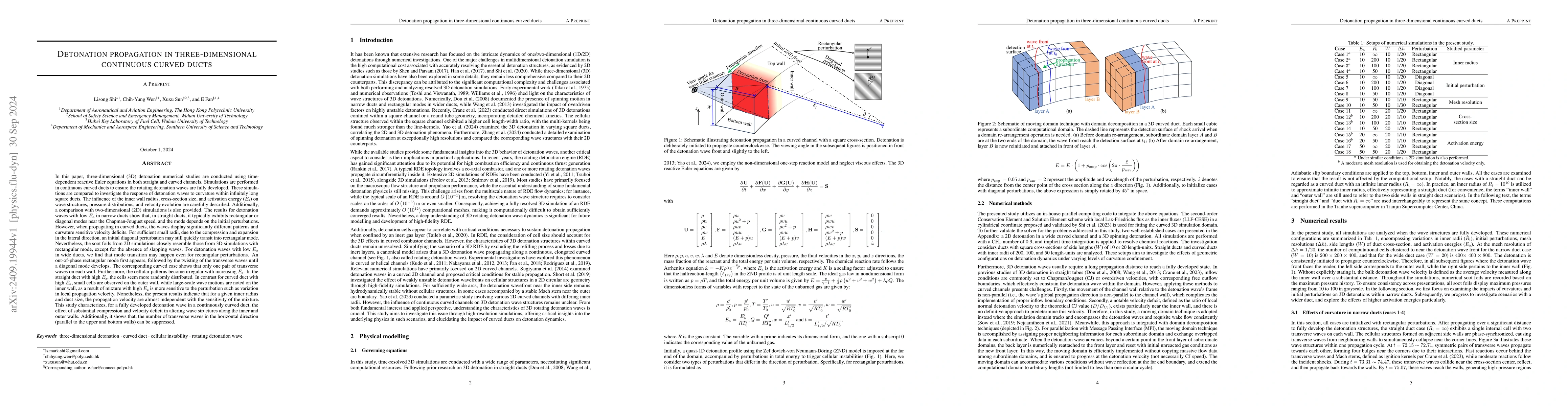 Thumbnail for Detonation propagation in three-dimensional continuous curved ducts