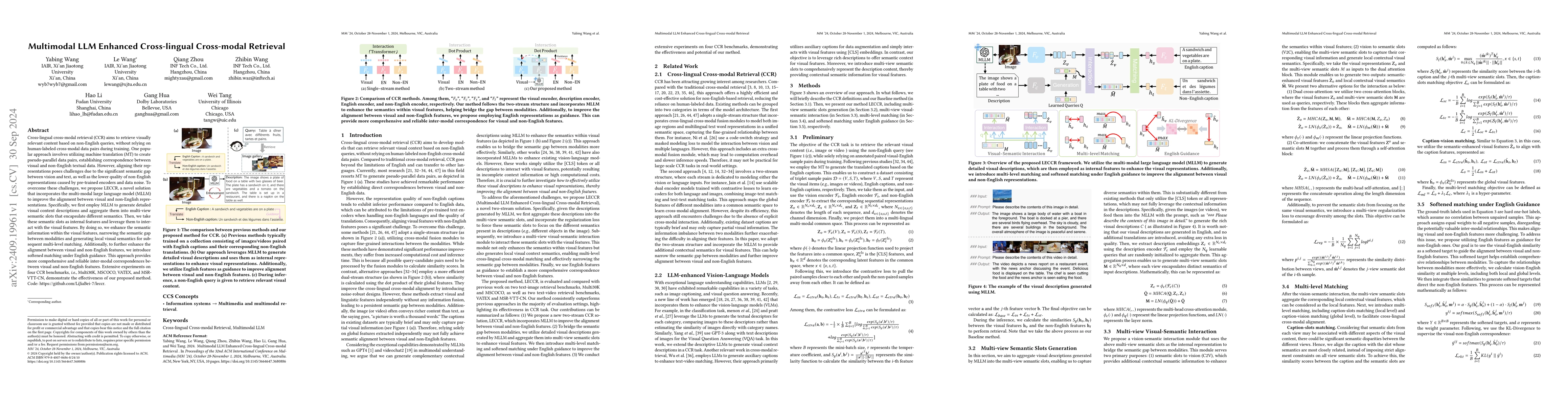 Thumbnail for Multimodal LLM Enhanced Cross-lingual Cross-modal Retrieval