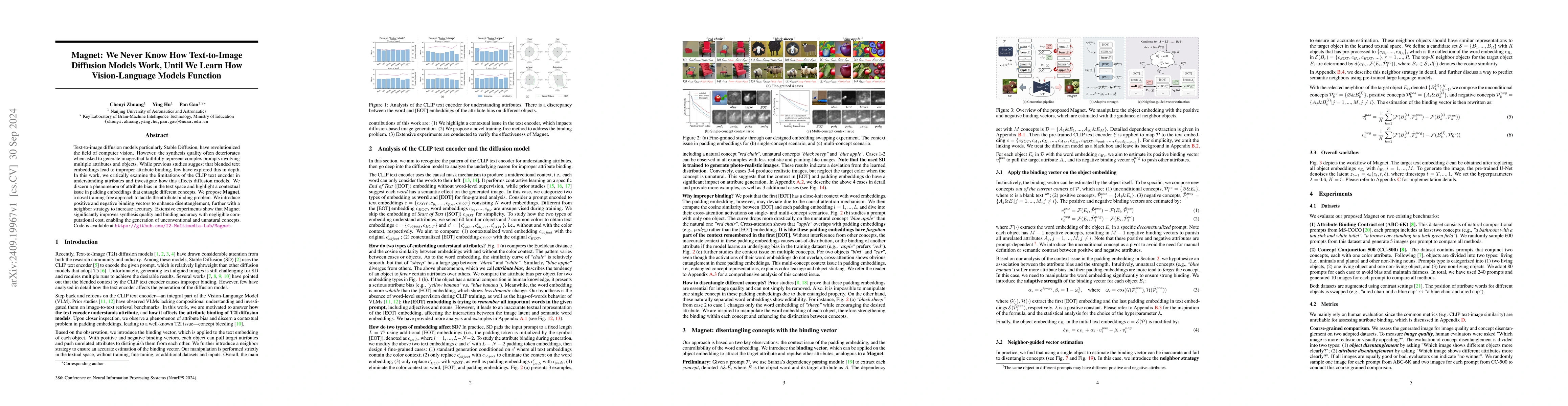 Thumbnail for Magnet: We Never Know How Text-to-Image Diffusion Models Work, Until We
  Learn How Vision-Language Models Function