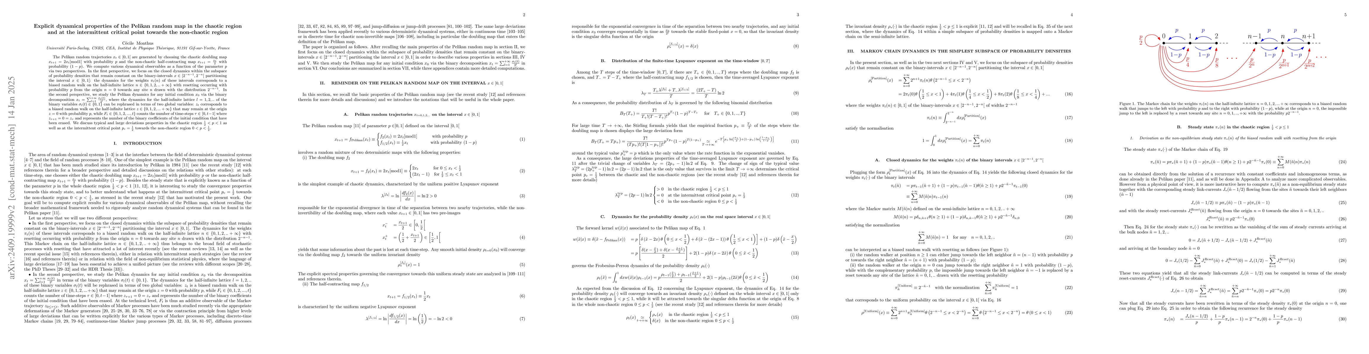 Thumbnail for Explicit dynamical properties of the Pelikan random map in the chaotic
  region and at the intermittent critical point towards the non-chaotic region