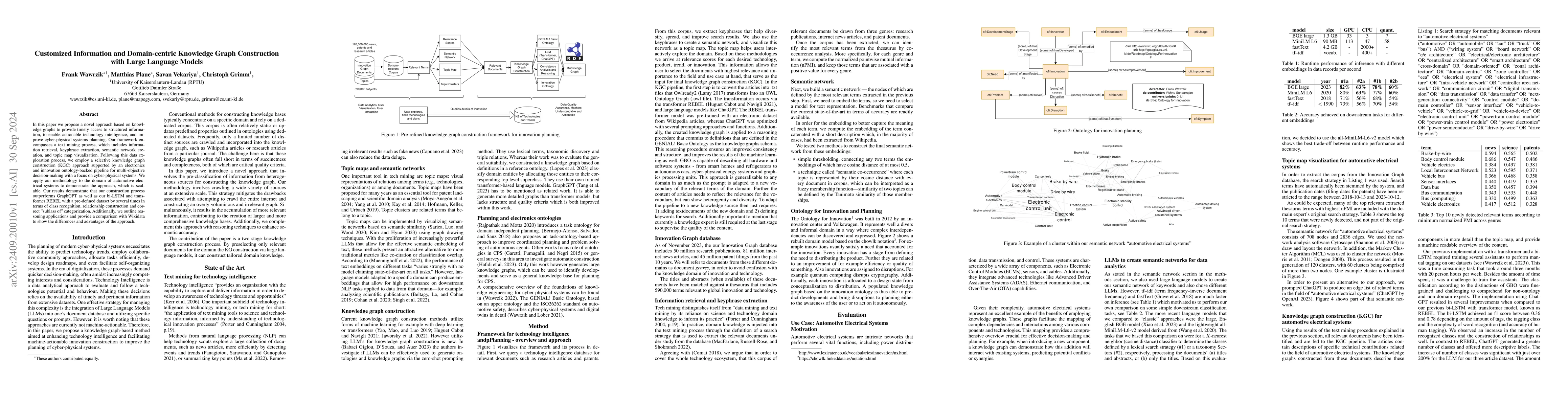 Thumbnail for Customized Information and Domain-centric Knowledge Graph Construction
  with Large Language Models
