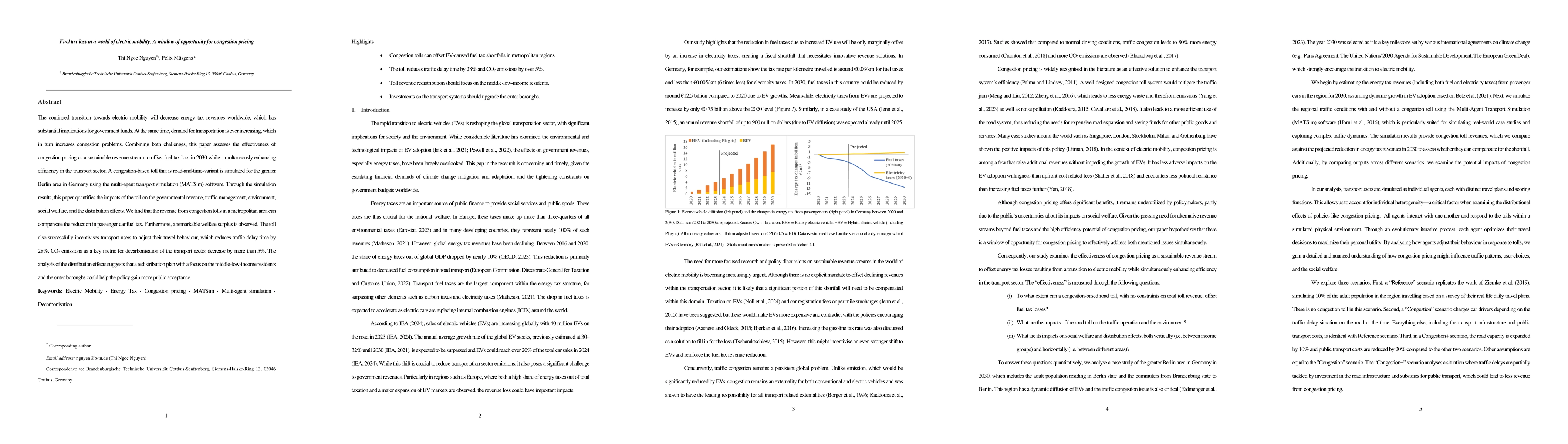 Thumbnail for Fuel tax loss in a world of electric mobility: A window of opportunity
  for congestion pricing