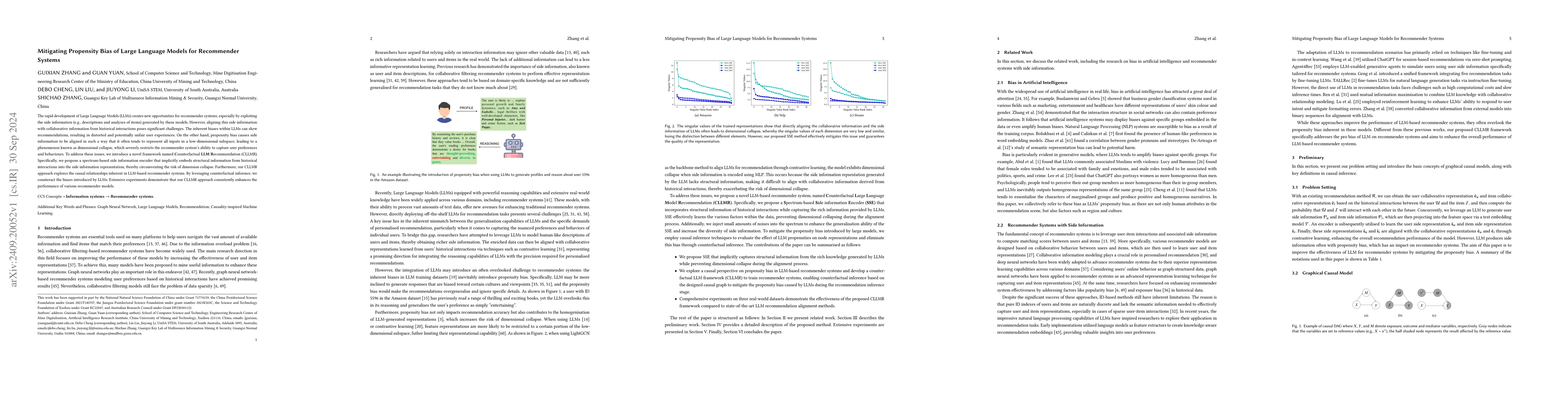 Thumbnail for Mitigating Propensity Bias of Large Language Models for Recommender
  Systems