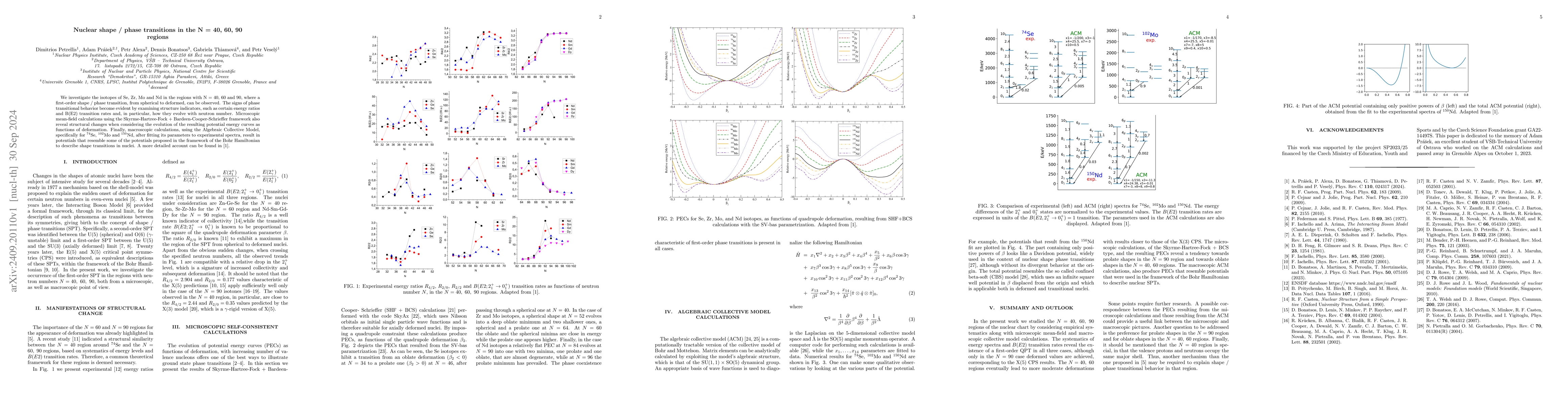 Thumbnail for Nuclear shape / phase transitions in the N = 40, 60, 90 regions