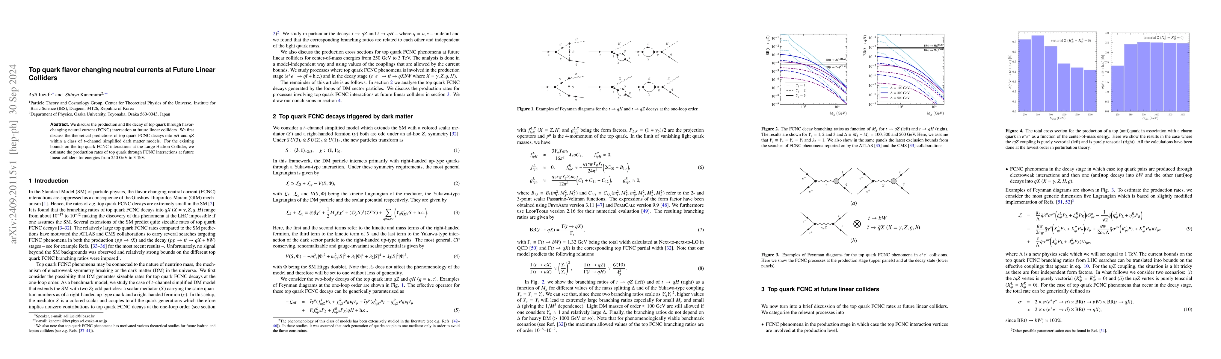Thumbnail for Top quark flavor changing neutral currents at Future Linear Colliders