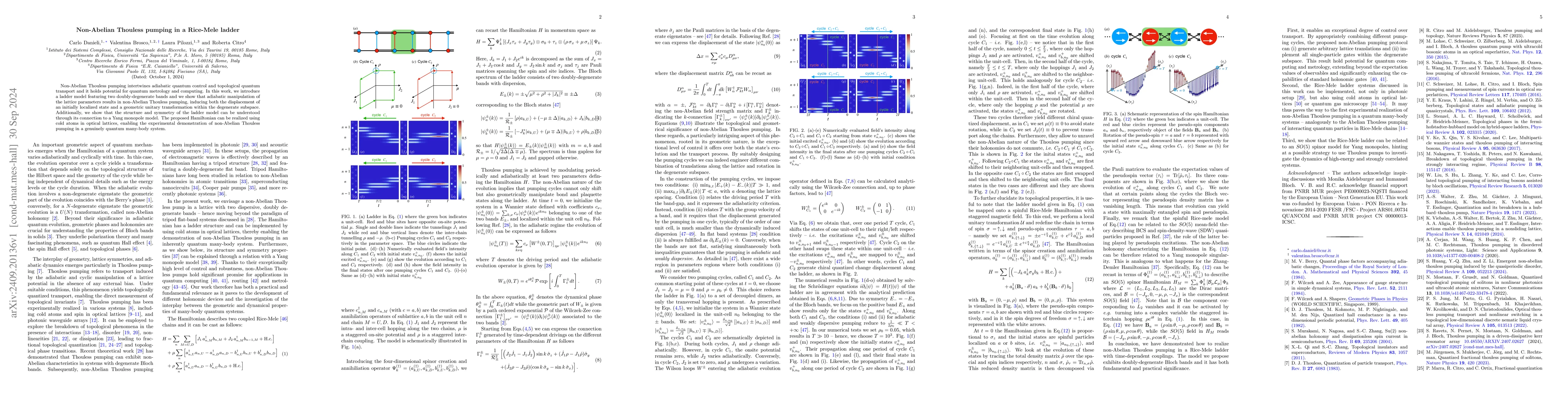 Thumbnail for Non-Abelian Thouless pumping in a Rice-Mele ladder